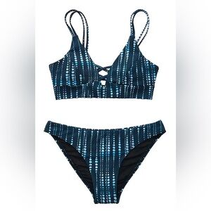 Women’s‎ Dream Space Lace Up Bikini Swimsuit Set NWT Size S